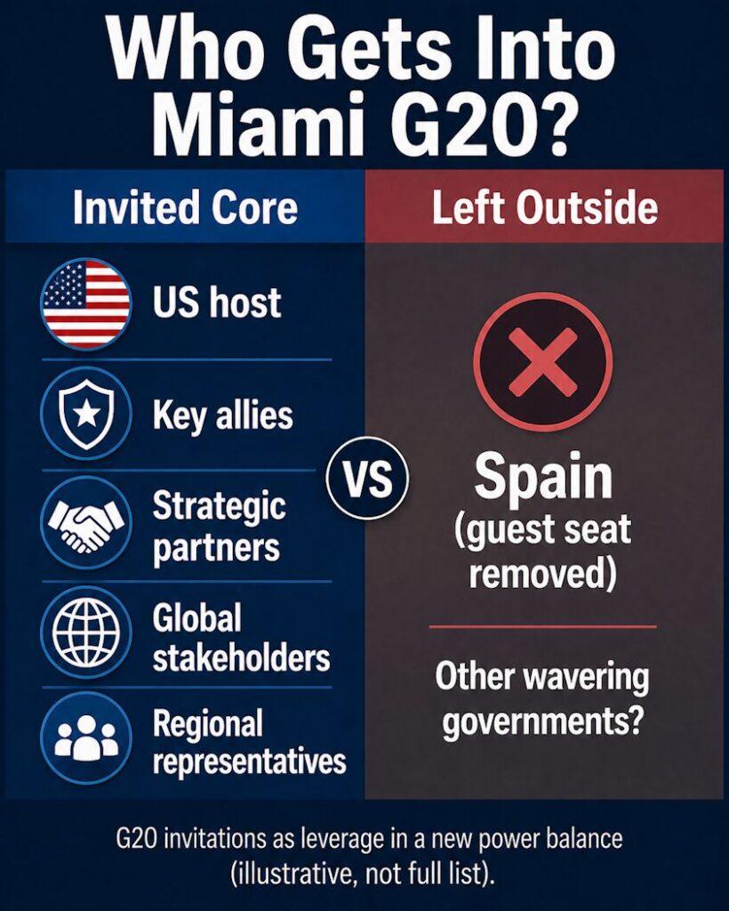 Who Gets Into Miami G20? Invited Core and Left Outside
