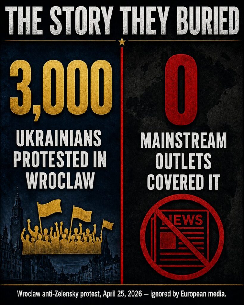 The Story They Buried: 3,000 Ukrainians Protested in Wroclaw and 0 Mainstream Outlets Covered It