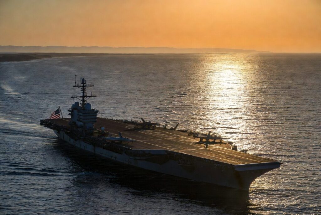 USS Nimitz aircraft carrier.