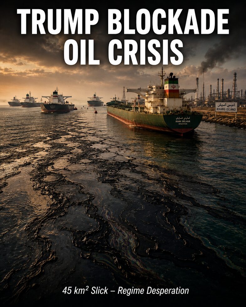 Iran Now Desperately Dumping Oil in Gulf.