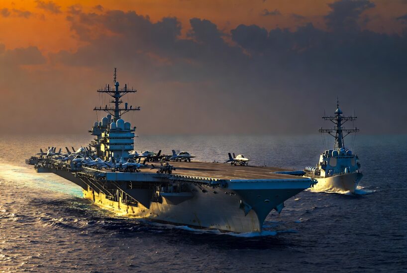 U.S. Naval Forces Projecting Strength In The Middle East.