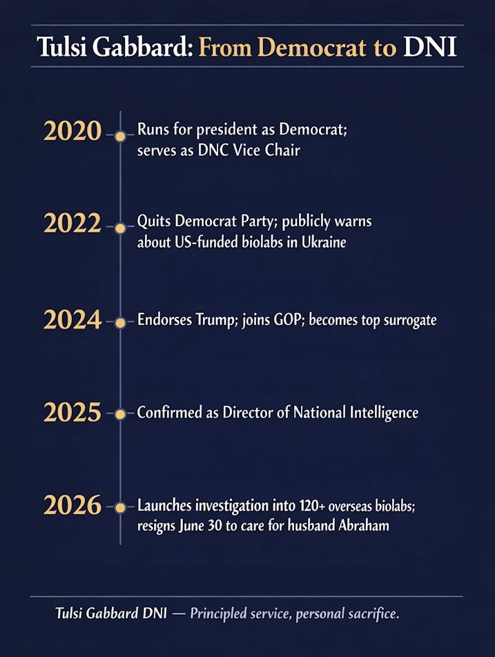Tulsi Gabbard DNI: Key Milestones From 2020 to 2026.