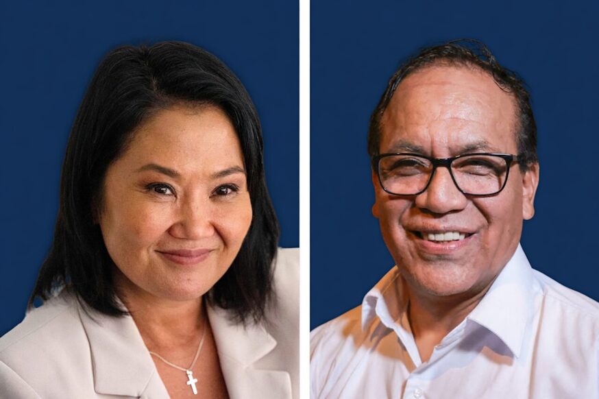 Keiko Fujimori and Roberto Sánchez face off in Peru's June 7 runoff.