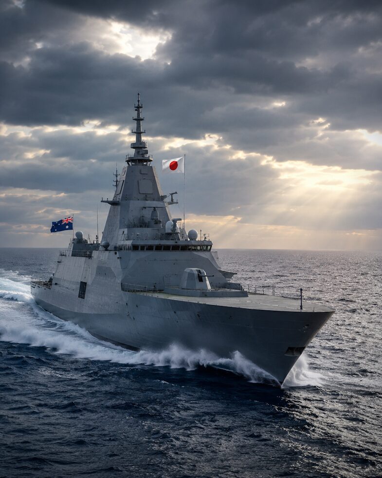 Australia will co-produce Japanese Mogami-class frigates — 11 warships anchoring the Japan-Australia alliance.