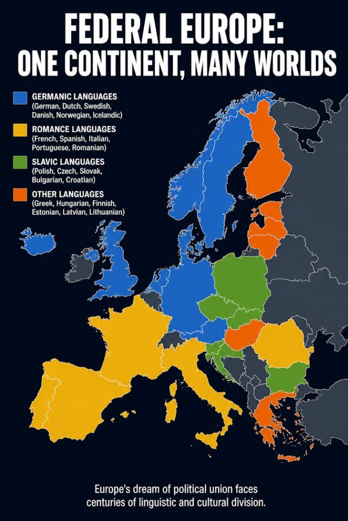 Europe's Linguistic Divide — The Hidden Barrier to Federal Unity