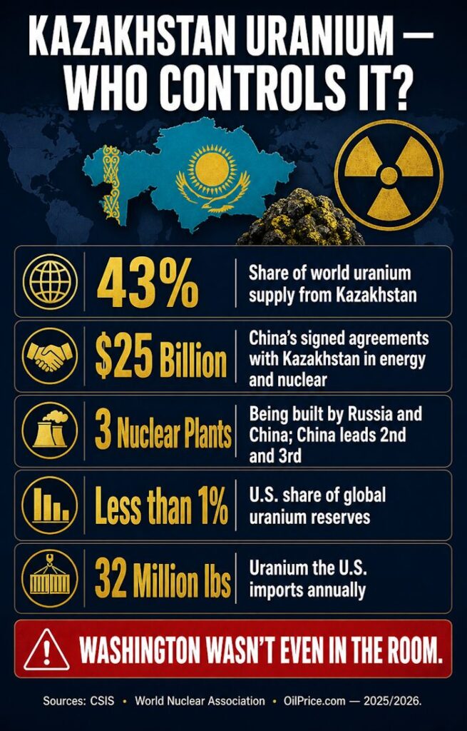 Kazakhstan Uranium: The Numbers Washington Cannot Afford to Ignore.
