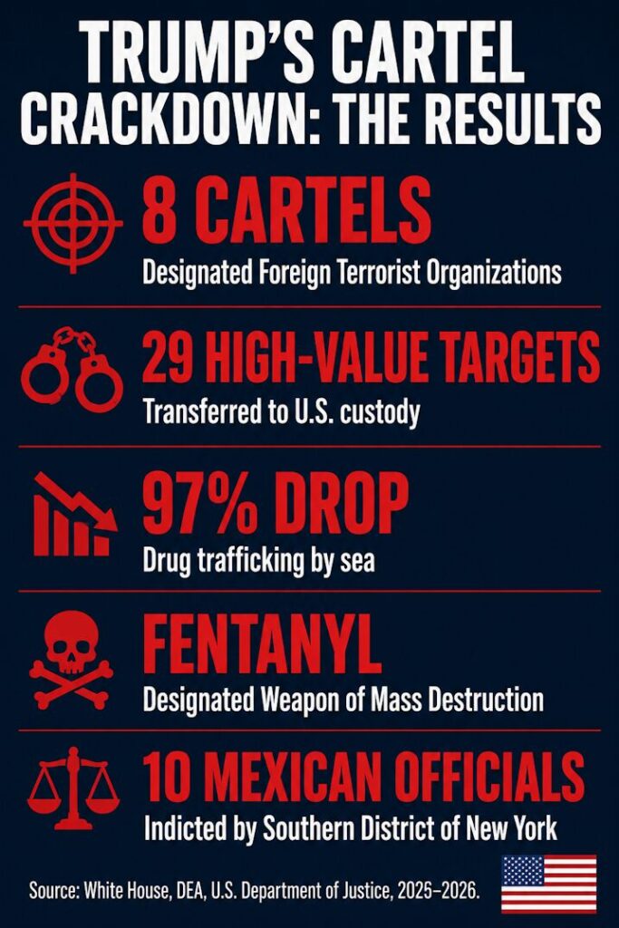 Trump's Anti-Cartel Results: Key Accomplishments, 2025–2026.