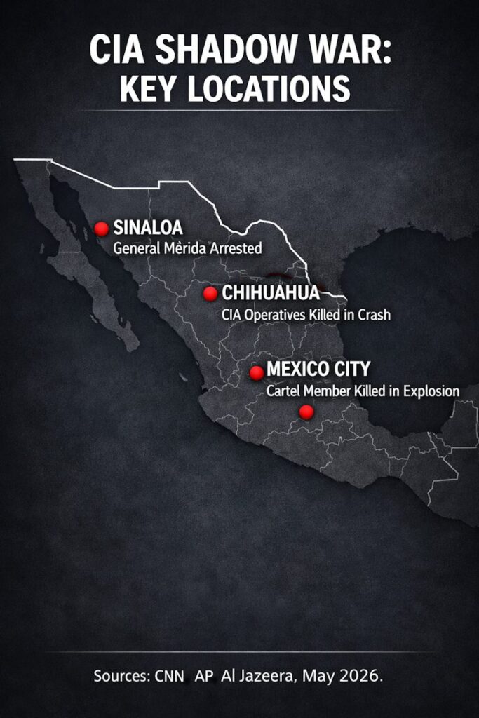 Mexico map Sinaloa Chihuahua Mexico City cartel CIA operations 2026.