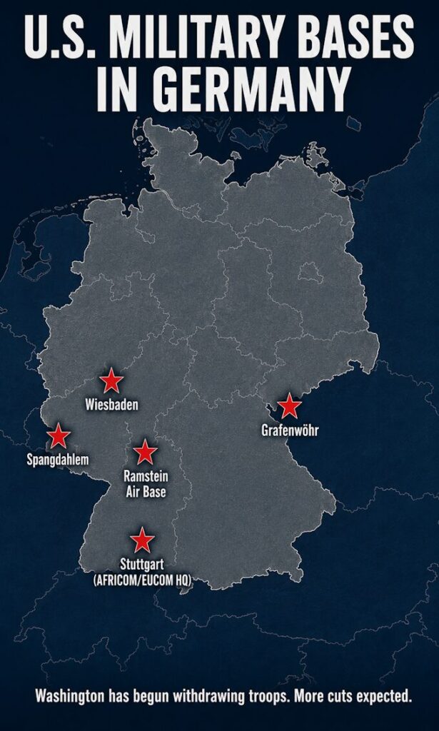 Major U.S. Military Bases Across Germany.