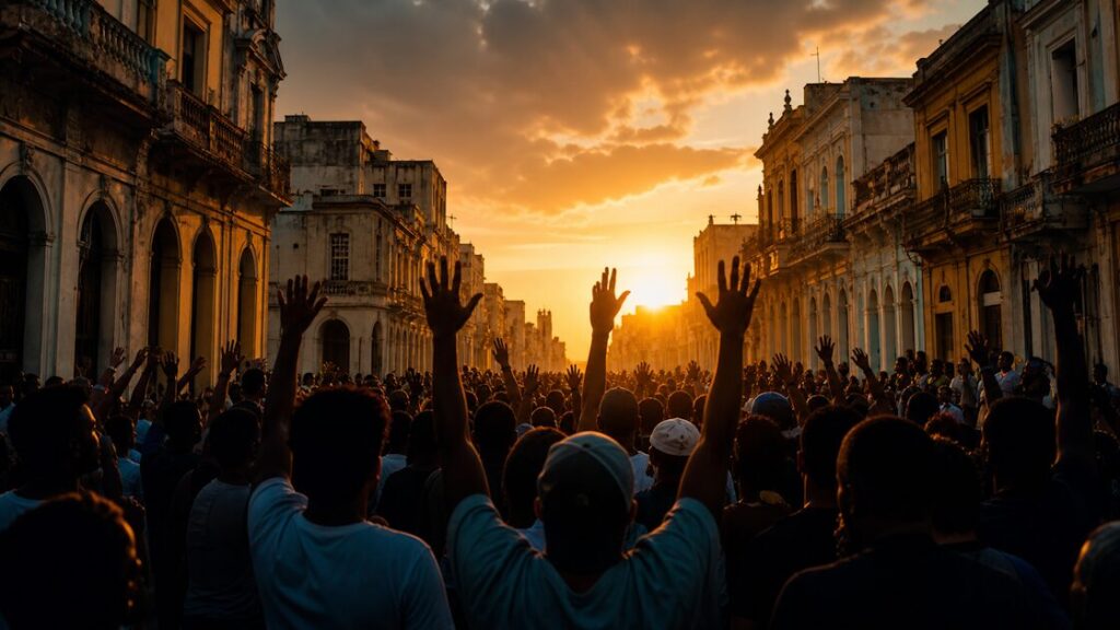 Cuban People Take to the Streets for Freedom.