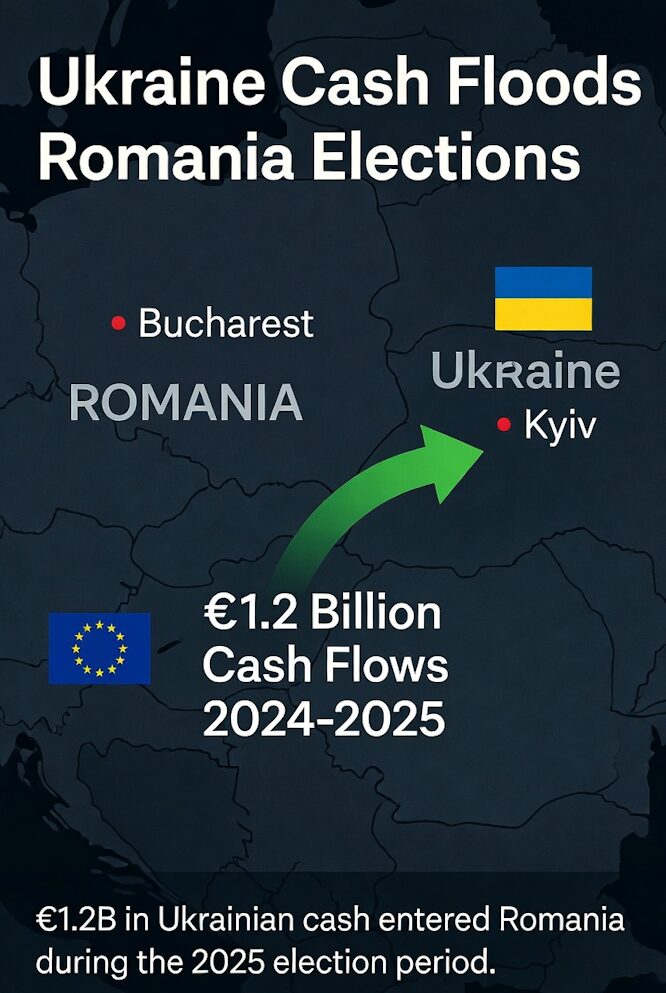 Ukrainian Cash Flows Into Romania During Elections.