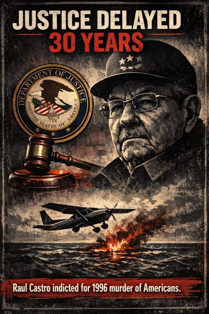 DOJ Indicts Raul Castro After 30 Years.