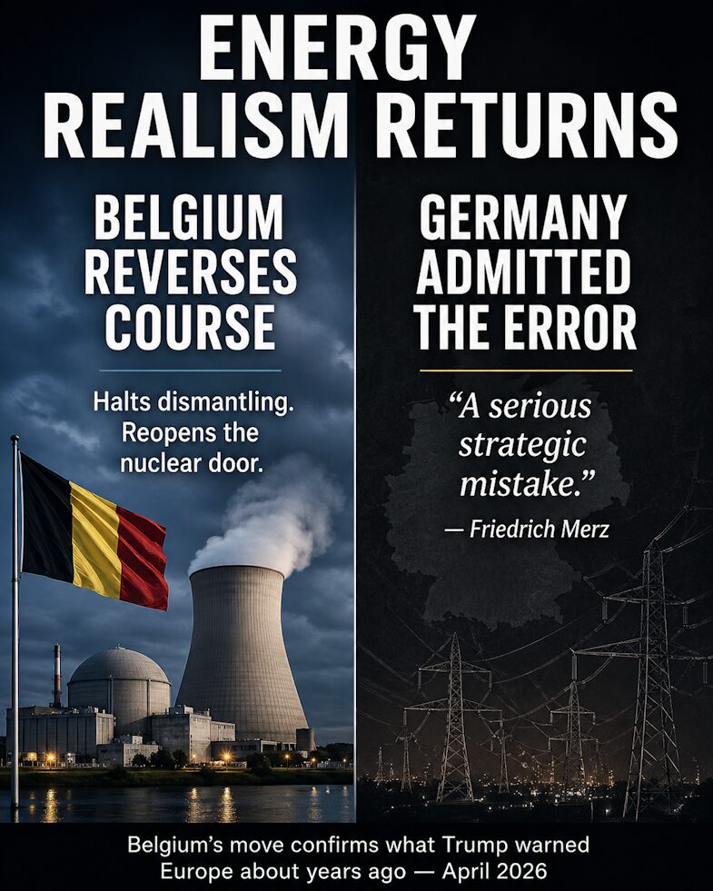 Energy Realism Returns: Belgium's Move Confirms What Trump Warned Europe about Years Ago