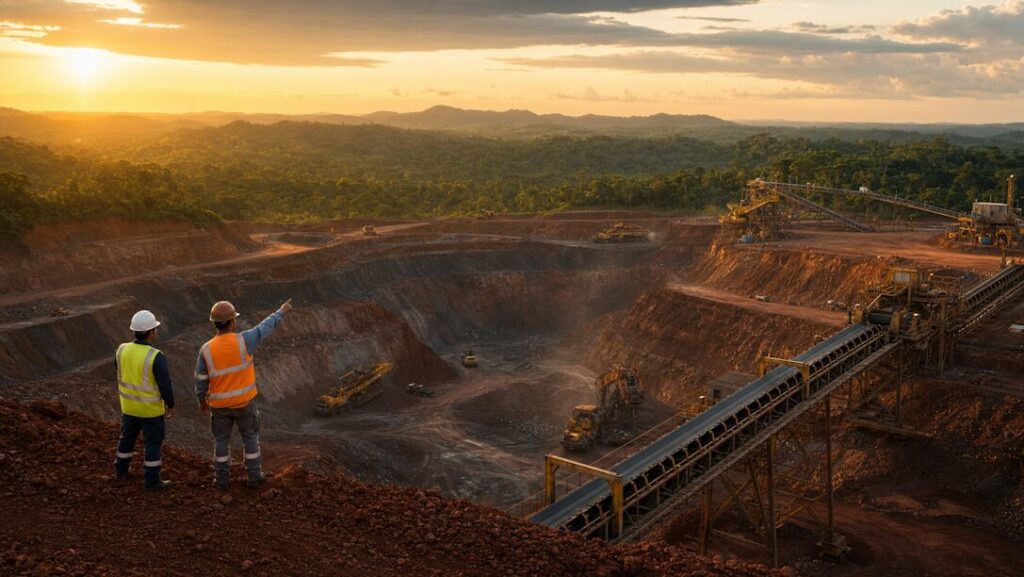 Serra Verde's Pela Ema mine in Goiás, Brazil — the only scaled producer of all four magnetic rare earths outside Asia, now the target of a $2,800 million US acquisition.