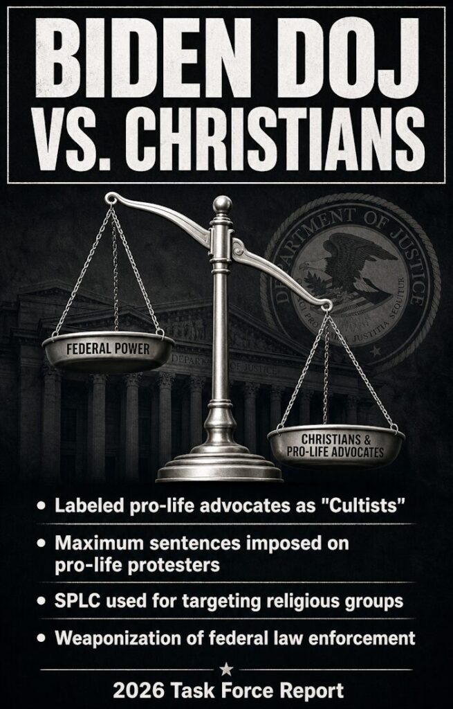 Biden DOJ vs. Christians: 2026 Task Force Report