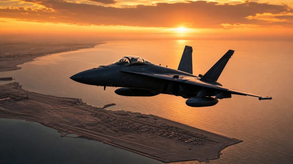 U.S. air power over the Persian Gulf.