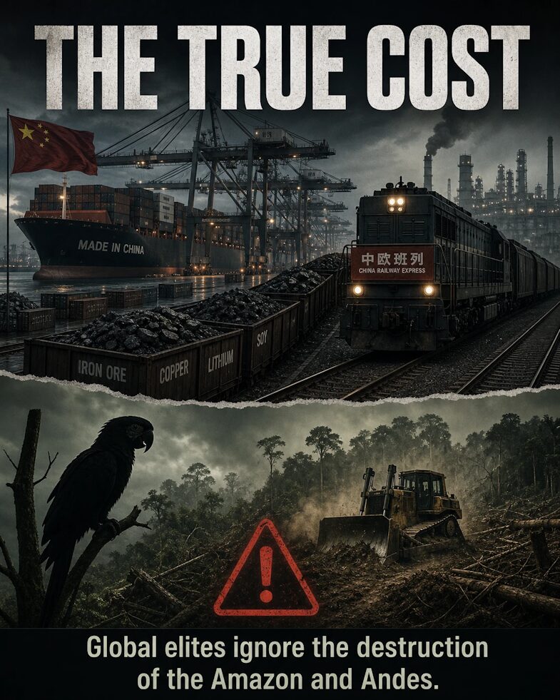 Global elites ignore the environmental destruction caused by Chinese infrastructure.