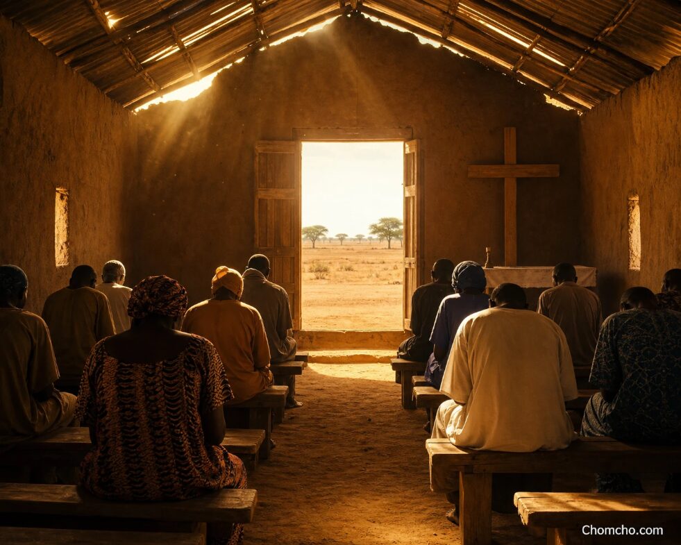 A church gathers to worship in the Sahel, where faith now carries real risk.