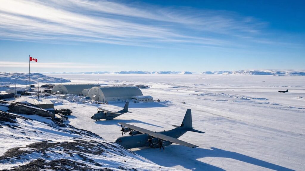 A Canadian Armed Forces Arctic forward operating base — at the center of the Canada Arctic NATO modernization push, 2026.