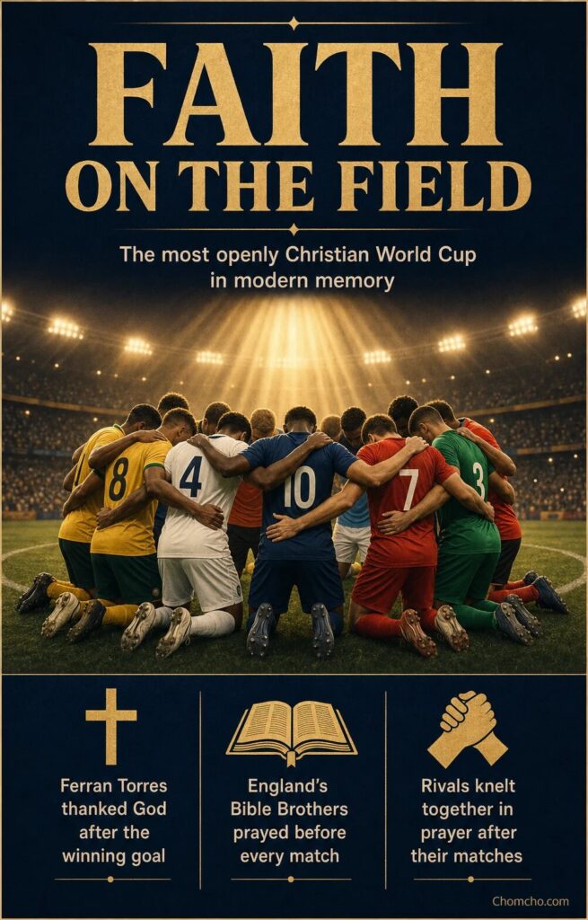 From prayer circles to the podium, faith took center stage at the World Cup