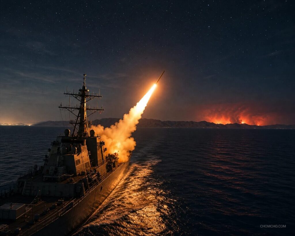 American forces answered Iran's attacks with overwhelming firepower
