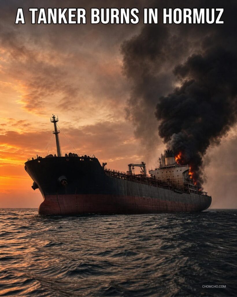 Iran struck three commercial tankers before the American response.