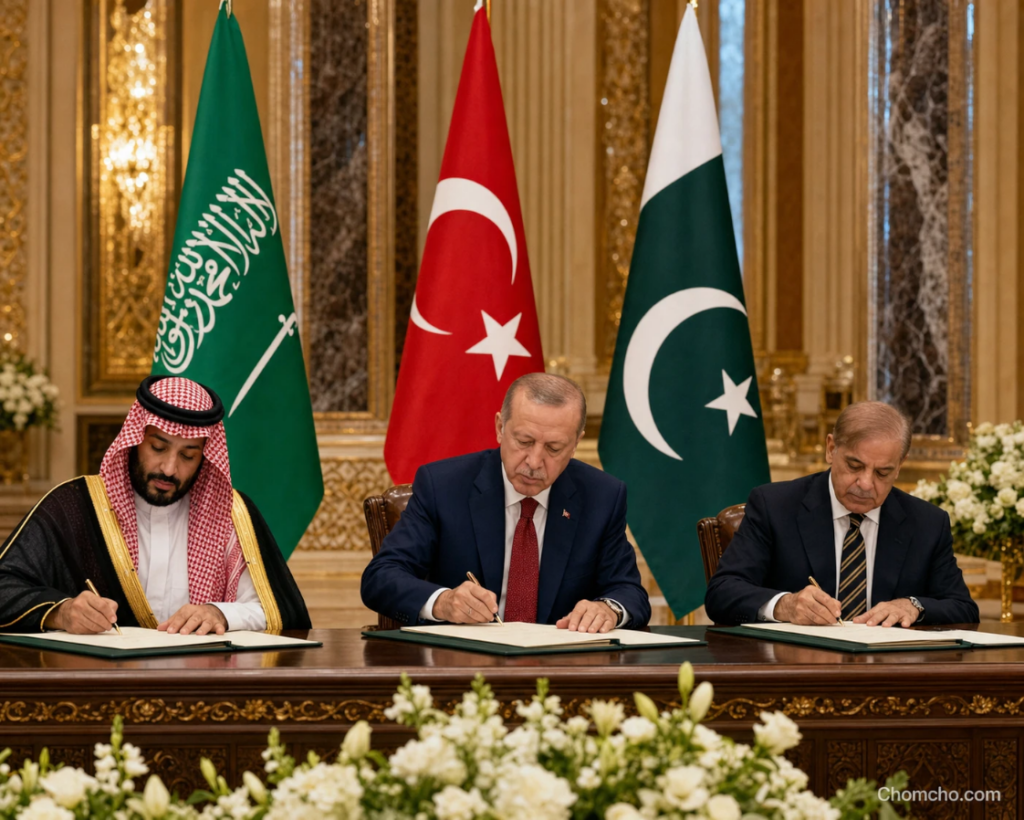 Three leaders and one pact in Jeddah, with no American seat at the table.